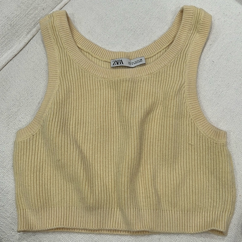 yellow sweater top